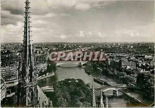 Cartes postales moderne Paris vu d'En Haut Panorama sur la Seine