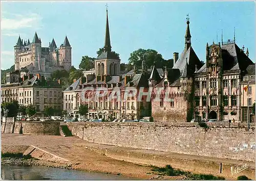 Moderne Karte Les Merveilles du Val de Loire Saumur Maine et Loire