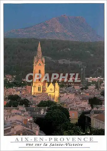 Moderne Karte Aix en Provence vue sur la Sainte Victoire