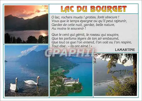 Cartes postales moderne Lac du Bourget Lamartine