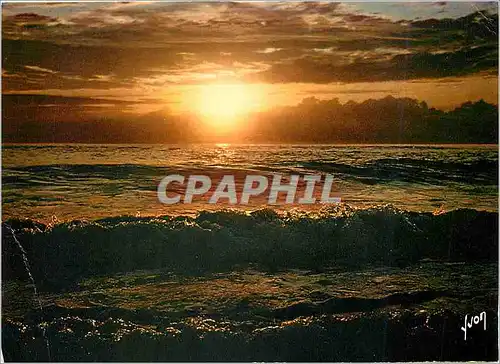 Cartes postales moderne Coucher de Soleil sur la mer
