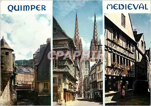 Moderne Karte Quimper Medieval