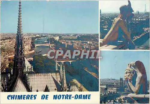 Cartes postales moderne Chimeres de Notre Dame