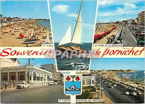 Cartes postales moderne Souvenir de Pornichet La plage et le boulevard Le casino Boulevard des Oceanides