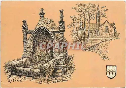 Cartes postales moderne Fontaine de Saint Venec Finistere