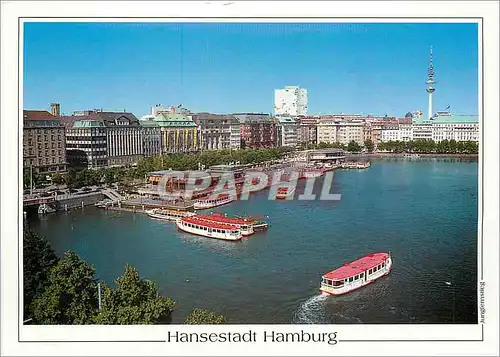 Moderne Karte Hansestadt Hamburg