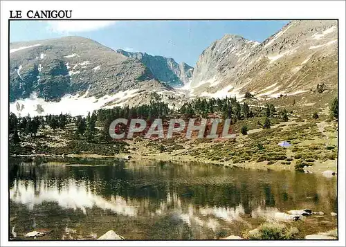 Cartes postales moderne Le Canigou Au premier plan l'Etang des Estagnois