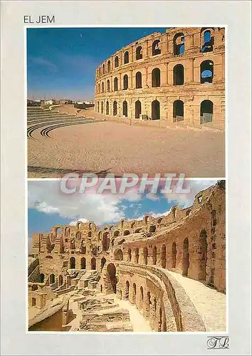 Moderne Karte El Jem L'Amphitheatre