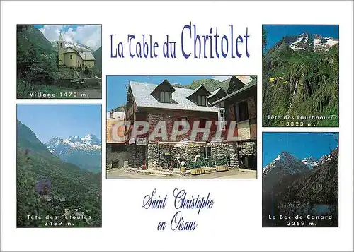 Moderne Karte La Table du Chritolet Saint Christophe en Oisans