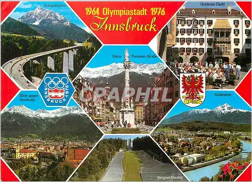 Moderne Karte Olympiastadt Innsbruck Tirol