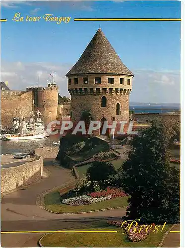 Moderne Karte Brest La Tour Tanguy