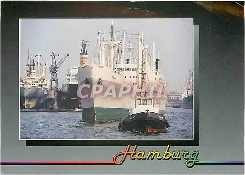 Moderne Karte Hamburg Bateau