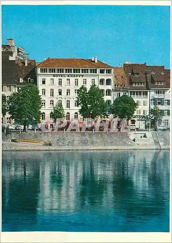 Moderne Karte Hotel Krafft am Rhein Basel