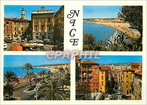 Moderne Karte Nice Souvenir de Nice