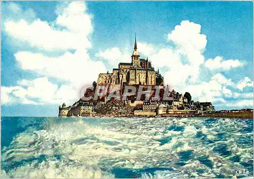 Cartes postales moderne Le Mont Saint Michel Cote sud a maree haute