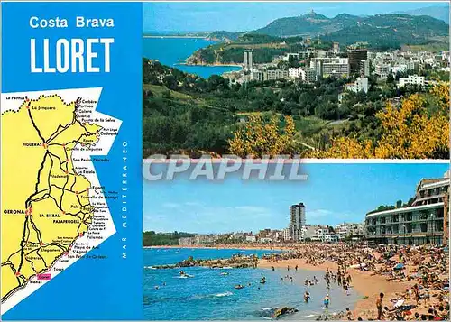 Cartes postales moderne Costa Brava Lloret