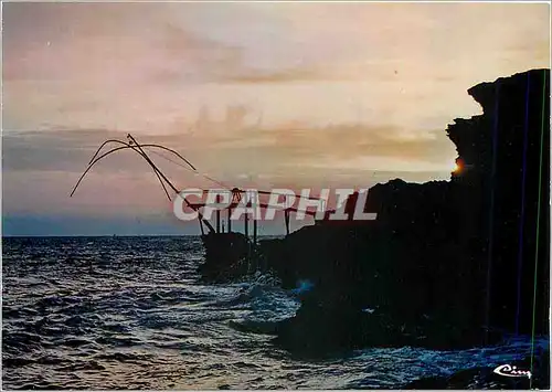 Cartes postales moderne Cote de l'Atlantique Pecherie au Carrelet