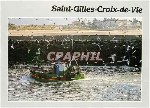Cartes postales moderne Saint Gilles Croix de Vie Bateau de peche