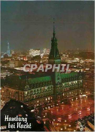 Cartes postales moderne Hamburg Rathaus und Rathausmarkt
