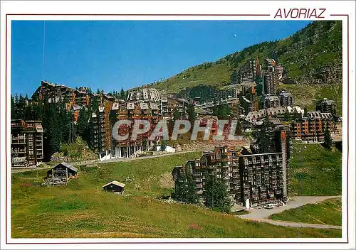 Moderne Karte Avoriaz Haute Savoie Portes du Soleil Vue generale