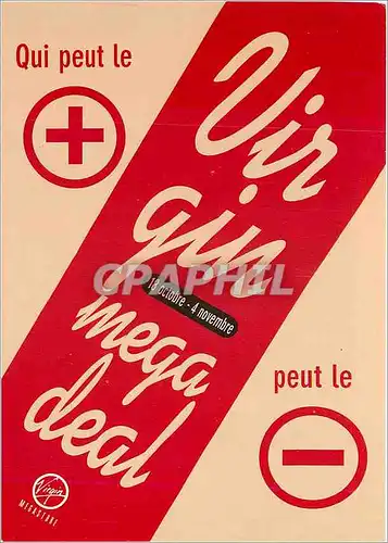 Cartes postales moderne Virgin Mega deal
