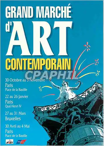 Cartes postales moderne Grand Marche d'Art Contemporan Paris Place de la Bastille