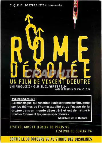 Cartes postales moderne Rome de Solee un film de Vincent Dieutre Rome desolee Vincent Dieutre