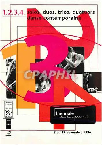 Cartes postales moderne Biennale Danse Val de Marne