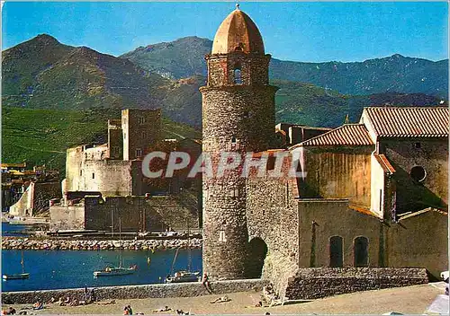 Moderne Karte La Cote Vermeille Collioure Ville Catalane L'Eglise ND des Anges le Chateau royal