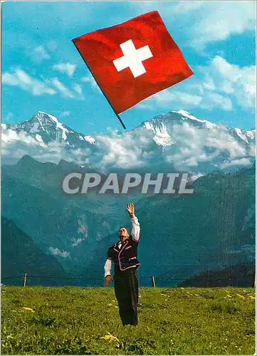 Cartes postales moderne Faneschwinger im Hintergang Jungfrau und Monch