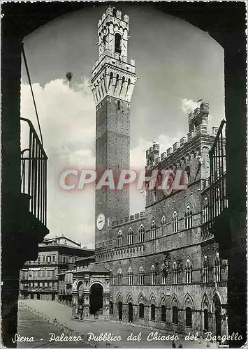 Cartes postales moderne Hotel de Ville vue de la ruelle du Bargello Siena