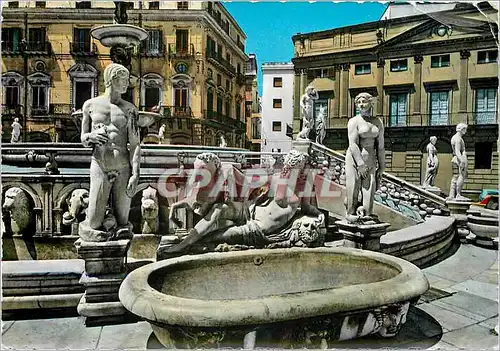 Moderne Karte Palermo Pretoria Place Reine Giovanna