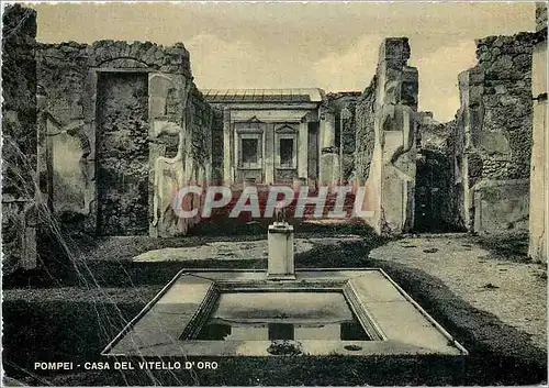 Moderne Karte Pompei Casa des Vitello d'Oro