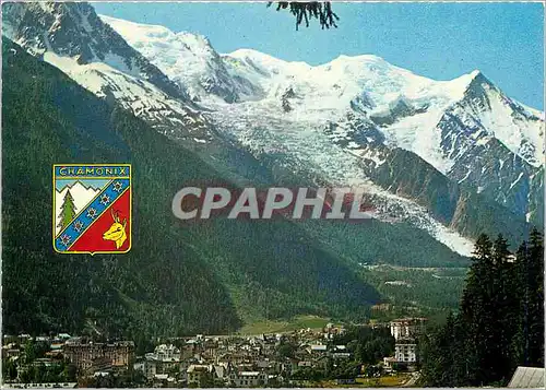 Cartes postales moderne Chamonix Mont Blanc Vue generale Le Mont Blanc