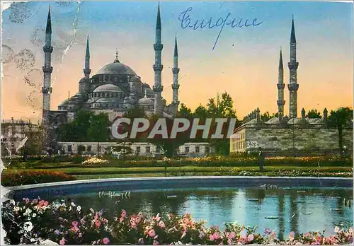 Moderne Karte Istanbul Turkiye Mosquee de Sultanahmet