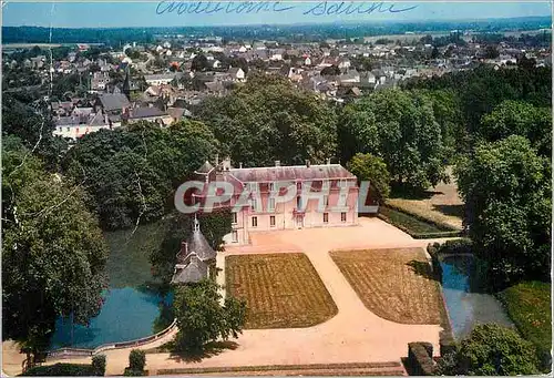 Moderne Karte Malicorne Sarthe Vue aerinne Le Chateau