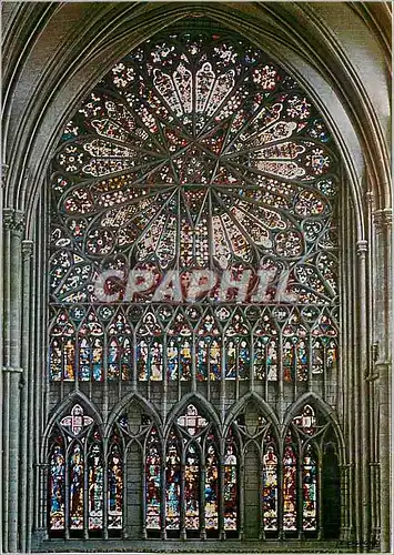 Cartes postales moderne Amiens Vitrail de la Cathedrale