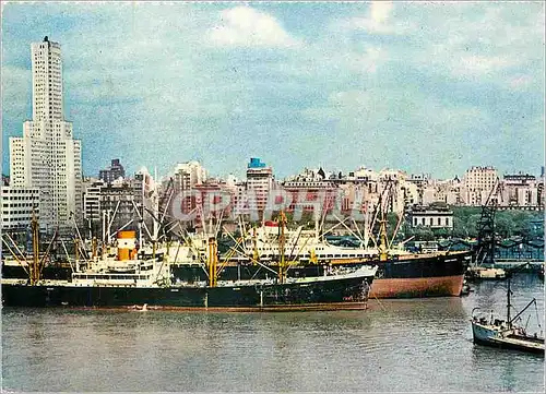 Moderne Karte Buenos Aires El Puerto Bateaux