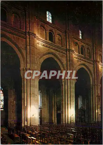 Moderne Karte Autun Cathedrale Saint Lazare Interieur