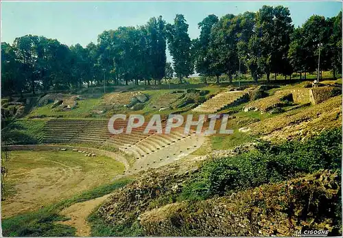 Moderne Karte Autun La Romaine S et L Le Theatre antique