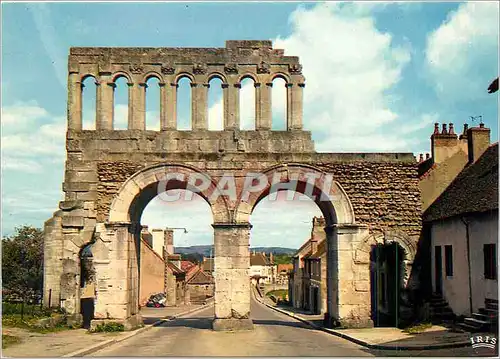 Moderne Karte Autun Porte romaine dite d'Arroux