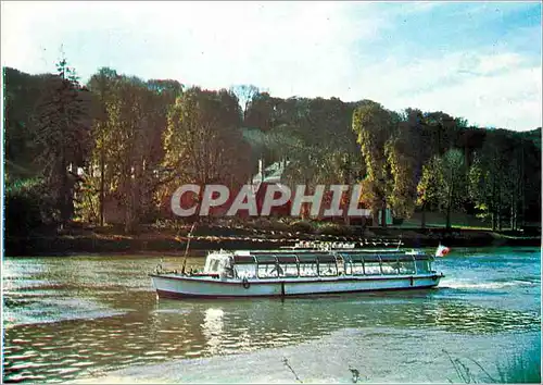 Moderne Karte Croisieres Touristiques La Seine et l'Yonne Vedettes du Val de Seine Mammes