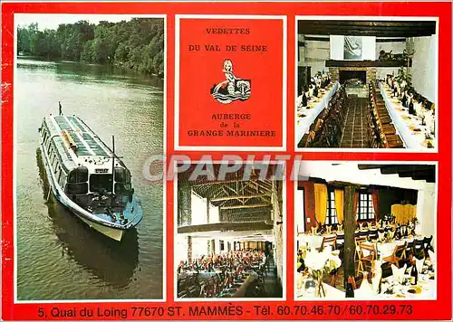 Cartes postales moderne Croisieres Touristiques sur La Seine et l'Yonne Vedettes du Val de Seine Quai du Loing St Mammes