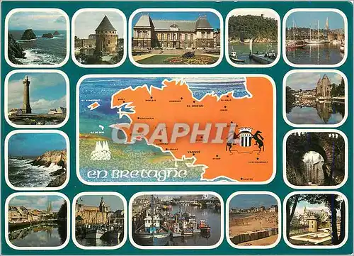 Cartes postales moderne Face a l'Ocean Atlantique La Bretagne