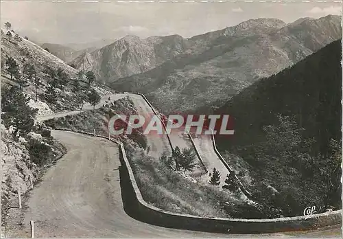 Cartes postales moderne Sospel Lacets du col de Braus vers Sospel