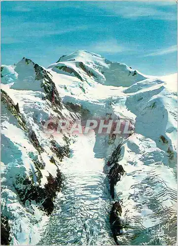 Cartes postales moderne Chamonix Mont Blanc H Savoie Le Mont Blanc au centre et le Mont Maudit