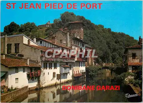 Moderne Karte St Jean Pied de Port Donibane Garazi