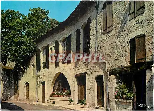 Moderne Karte Beaux sites du Tarn et Garonne Lauzerte Vieilles demeures