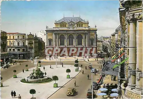 Cartes postales moderne Montpellier Herault La place de la Comedie