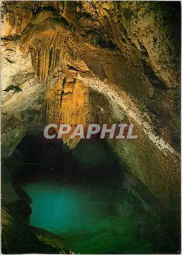 Cartes postales moderne Grottes des Trabuc Le Parc National des Cevennes Salle du Lac